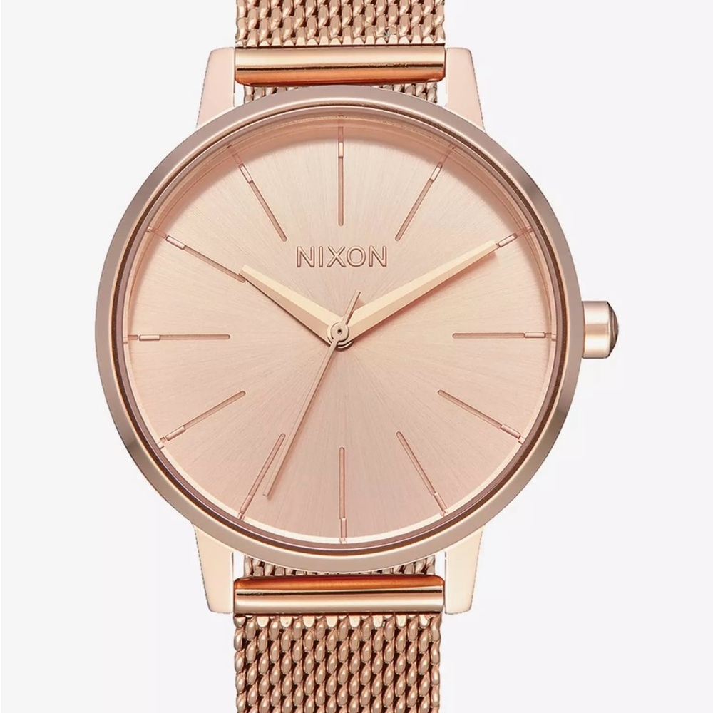 NIXON KENSINGTON MILANESE WATCH  ROSE GOLD LIGHTLY WORN